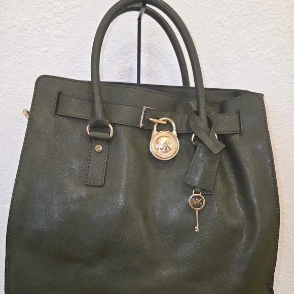 Michael Kors Hamilton bag In Olive - Picture 2 of 8